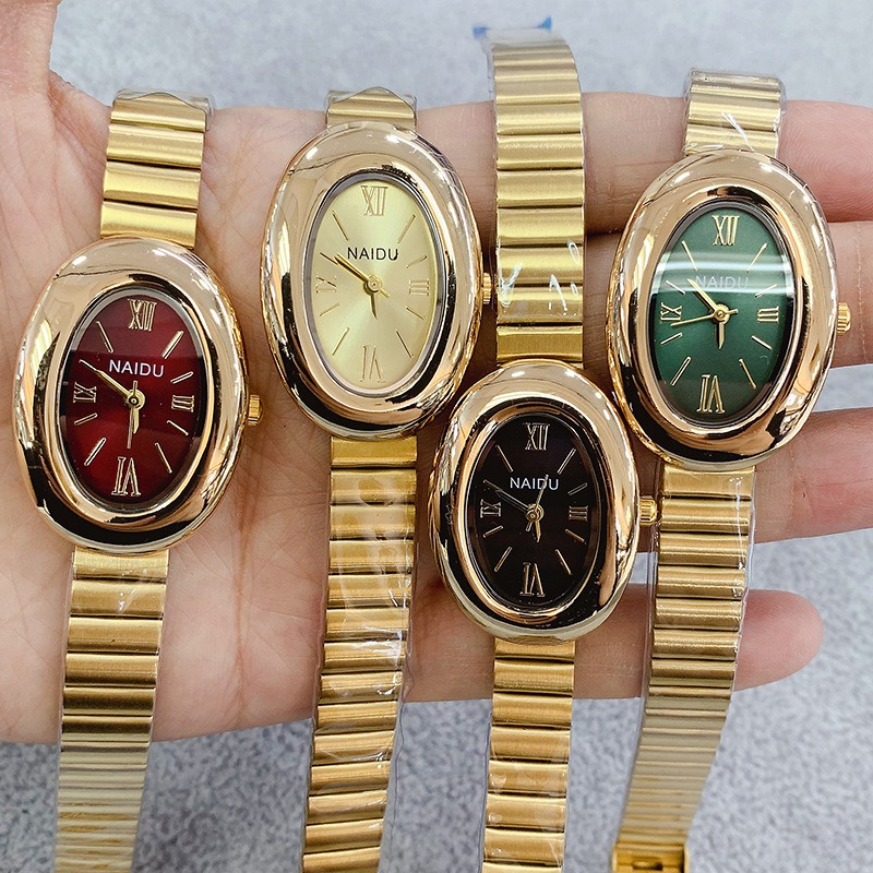 Luxury Watch Green - Luxury Brand Gold Oval Women Quartz