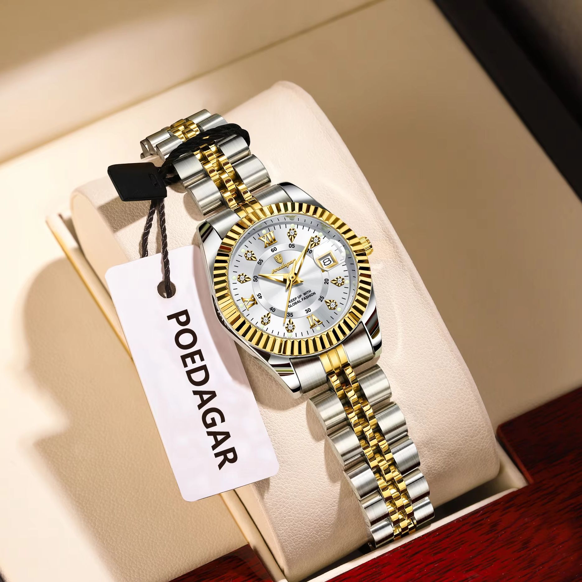Luxury Watch Female - POEDAGAR Fashion Luxury Ladies Wristwatch Waterproof