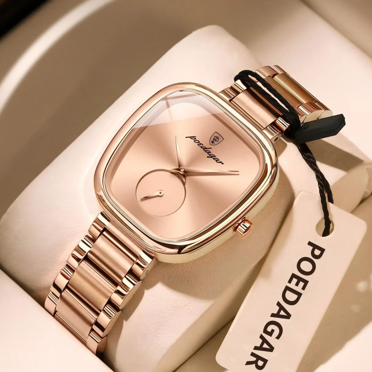 Luxury Watch Female - POEDAGAR Top Fashion Woman Wristwatch Waterproof