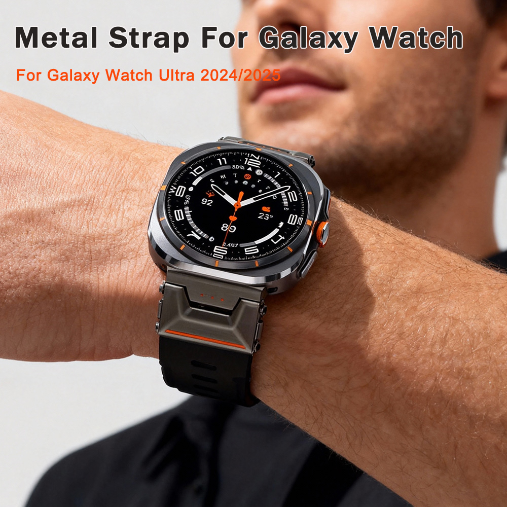 Luxury Watch Rubber Strap - Rubber Silicone Strap for Samsung Galaxy