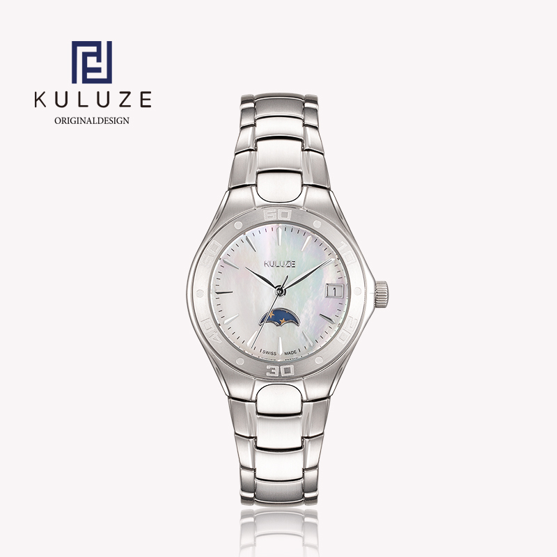 Luxury Watch Exhibition - KULUZE Titanium Lady Watch Swiss Ronda