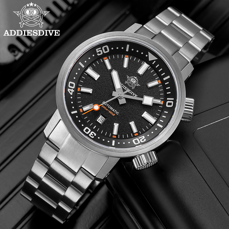 ADDIESDIVE 200M Auto Diving Wa - Guilloché Dial Watch ulasan dan harga