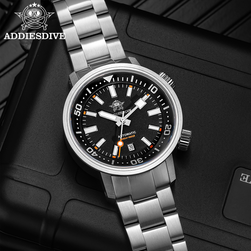 ADDIESDIVE 200M Auto Diving Wa - Guilloché Dial Watch ulasan dan harga