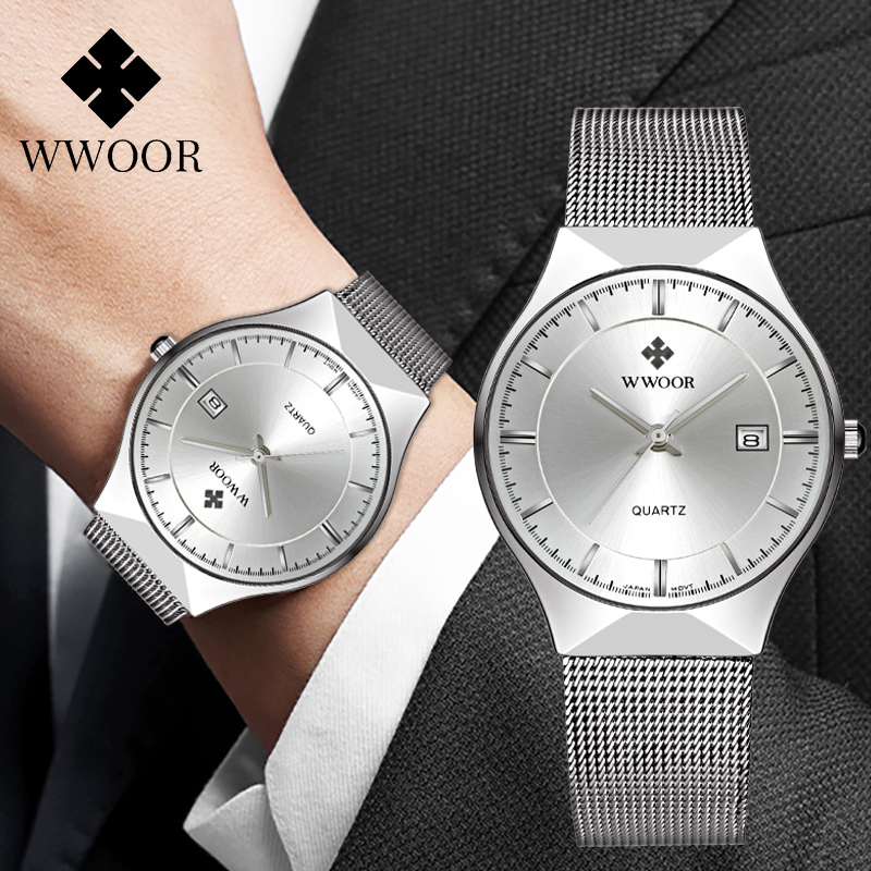 WWOOR Fashion Luxury Men Watch - Dress Watch Ultra Thin ulasan dan harga
