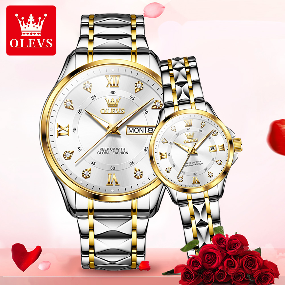 OLEVS 2906 Couple Watch Origin - Luxury Watch Wallpaper ulasan dan harga