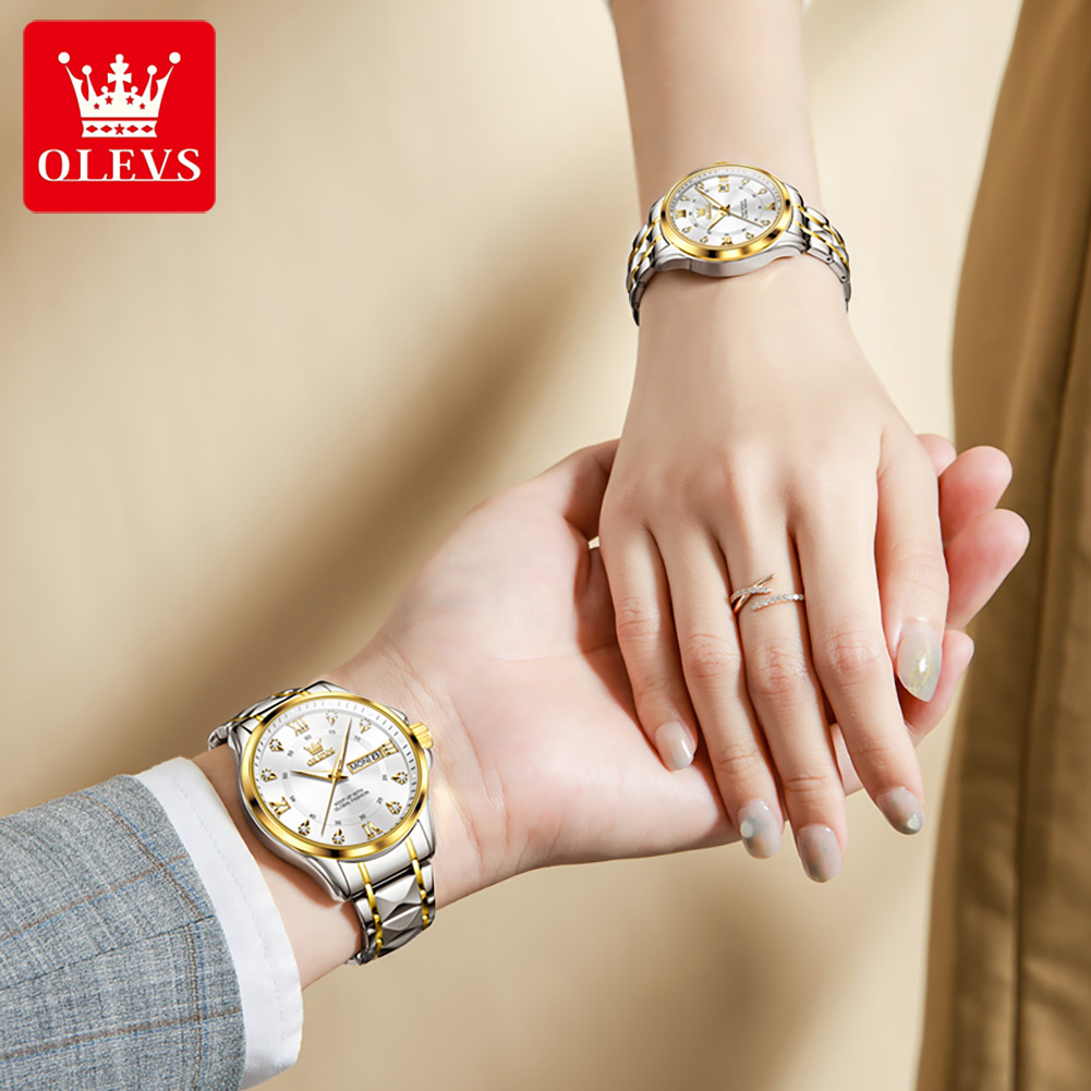 OLEVS 2906 Couple Watch Origin - Luxury Watch Wallpaper ulasan dan harga