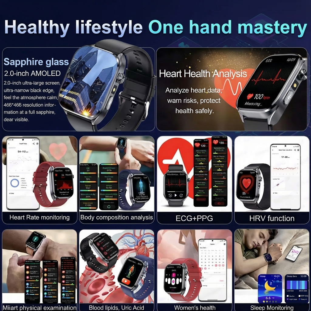 2026 Latest Al-GPT Health Smar - Gmt Dual Timezone Watch ulasan dan harga