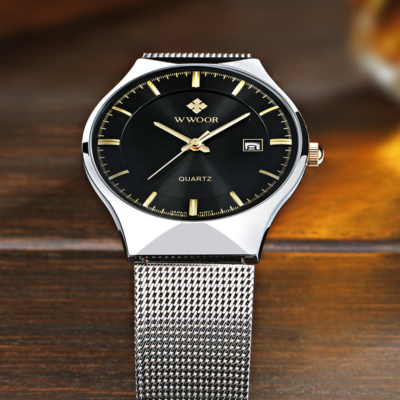 Fashion Top Brand Wwoor Casual - Dress Watch Ultra Thin ulasan dan harga