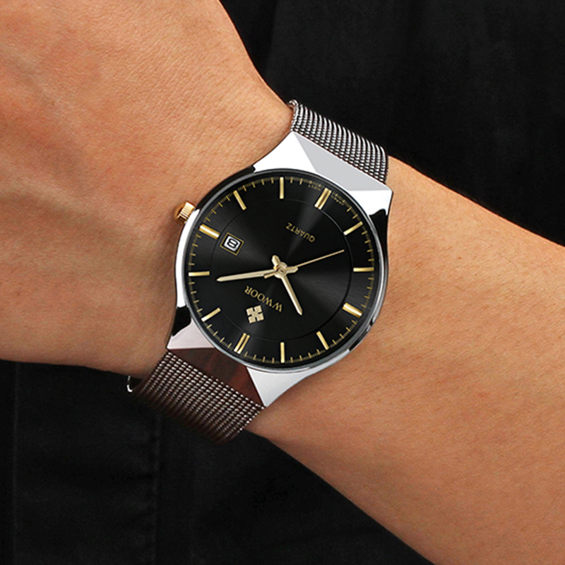 Fashion Top Brand Wwoor Casual - Dress Watch Ultra Thin ulasan dan harga