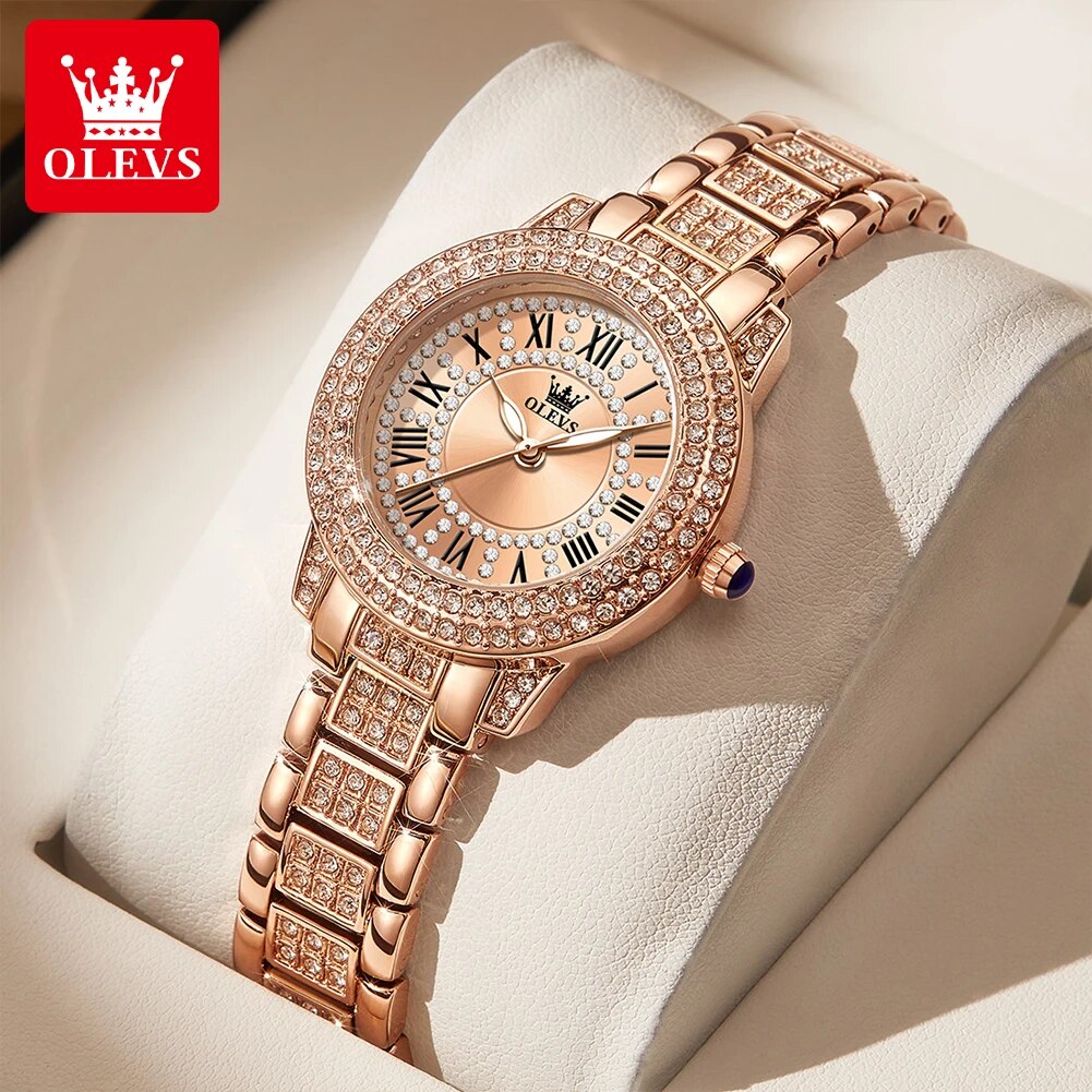 OLEVS 9943 Luxury All Diamond  - Luxury Watch Female ulasan dan harga