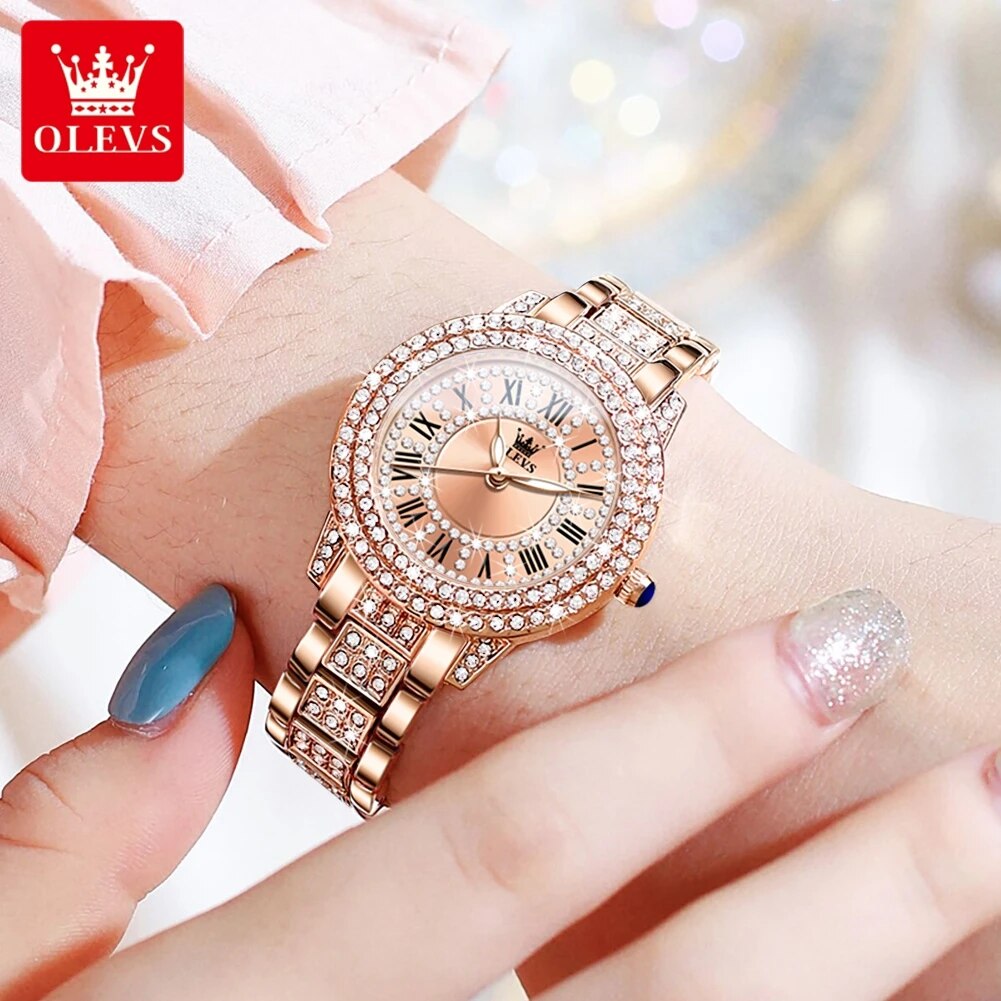 OLEVS 9943 Luxury All Diamond  - Luxury Watch Female ulasan dan harga