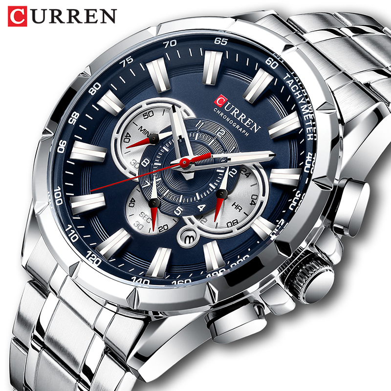 CURREN Wrist Watch Men Waterpr - Luxury Watch Exhibition ulasan dan harga