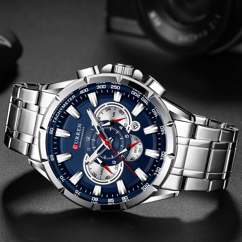CURREN Wrist Watch Men Waterpr - Luxury Watch Exhibition ulasan dan harga