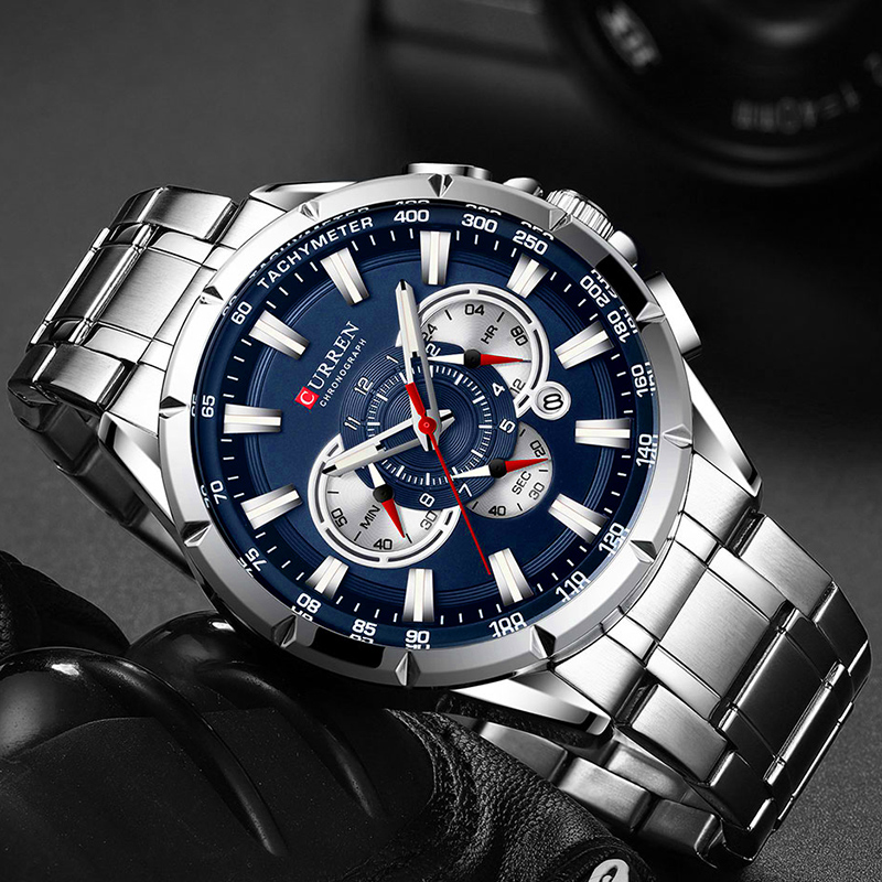 CURREN Wrist Watch Men Waterpr - Luxury Watch Exhibition ulasan dan harga