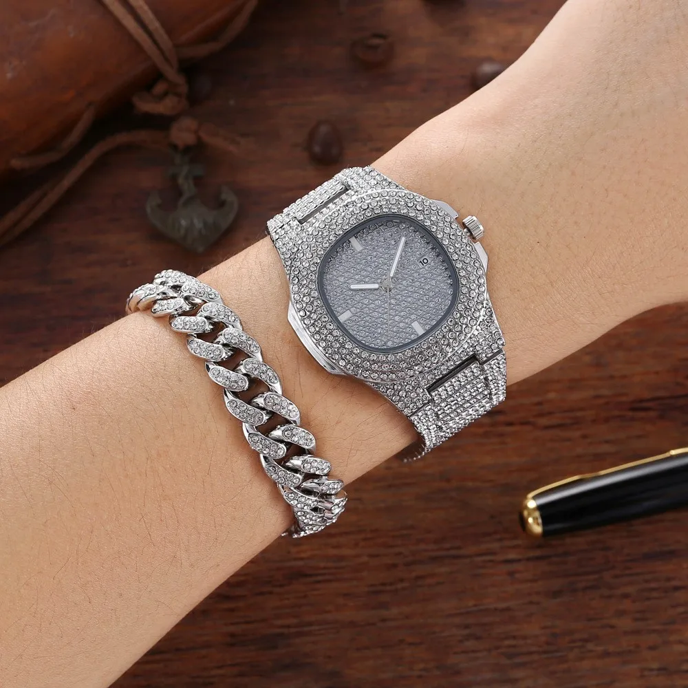 New Gold Color Watch &  Bracel - Luxury Watch Miami ulasan dan harga