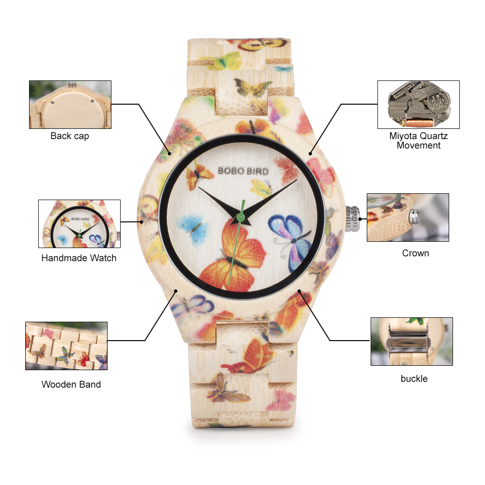 BOBO BIRD Wood Women Watches L - Luxury Watch Female ulasan dan harga