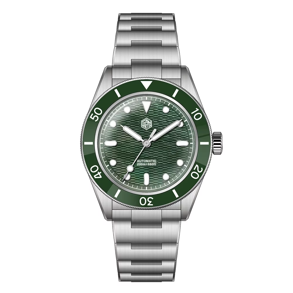 San Martin Mechanical Watch Mi - Guilloché Dial Watch ulasan dan harga