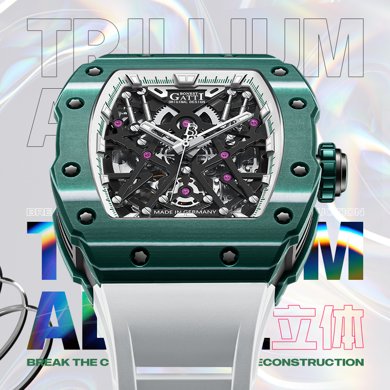 BONEST GATTI Brand Watch Carbo - Luxury Watch Rubber Strap ulasan dan harga