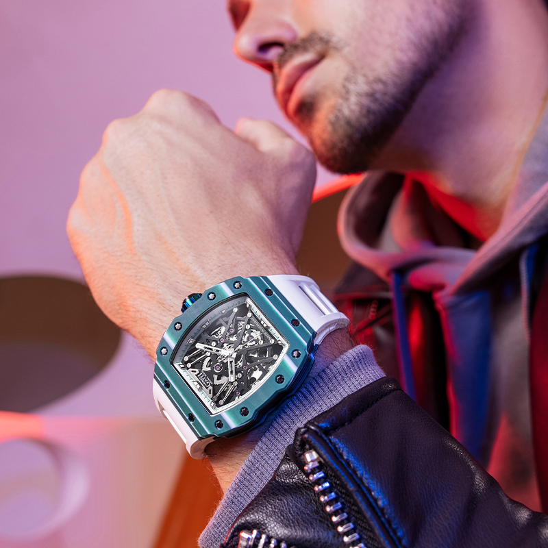 BONEST GATTI Brand Watch Carbo - Luxury Watch Rubber Strap ulasan dan harga
