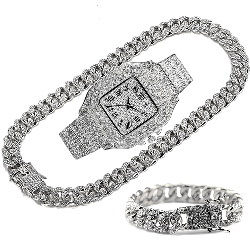 Luxury Iced Out Chain for Men  - Luxury Watch Miami ulasan dan harga