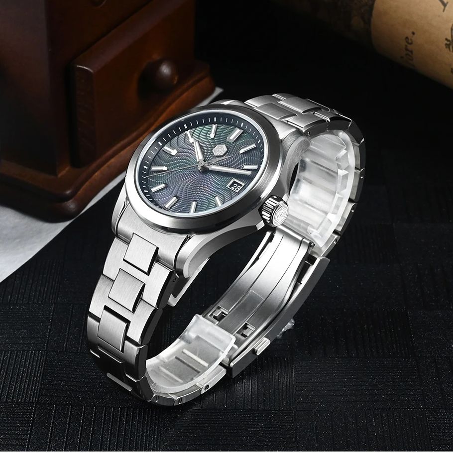 San Martin Men Automatic Watch - Guilloché Dial Watch ulasan dan harga