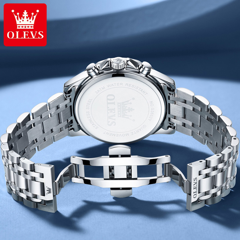 OLEVS 3653 Brand Moon Phase Ca - Luxury Watch Exhibition ulasan dan harga