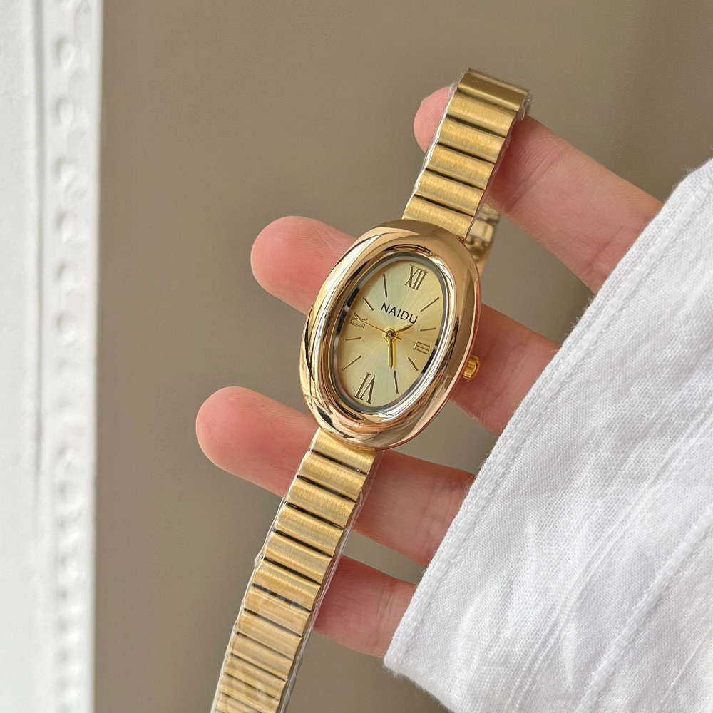 Luxury Brand Gold Oval Women Q - Luxury Watch Green ulasan dan harga