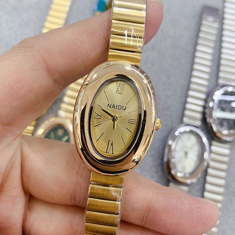 Luxury Brand Gold Oval Women Q - Luxury Watch Green ulasan dan harga