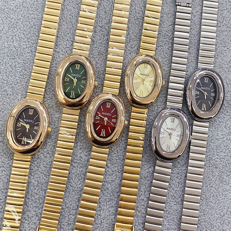 Luxury Brand Gold Oval Women Q - Luxury Watch Green ulasan dan harga