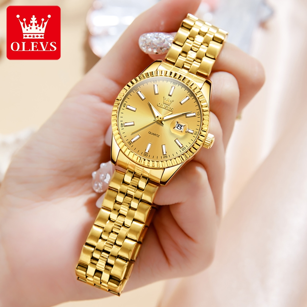 OLEVS 5593 Quartz Women's Watc - Luxury Watch Green ulasan dan harga