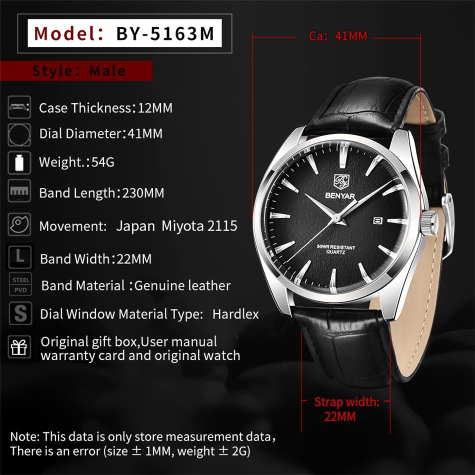 Benyar 5163 Top Brand Luxury M - Luxury Watch Exhibition ulasan dan harga