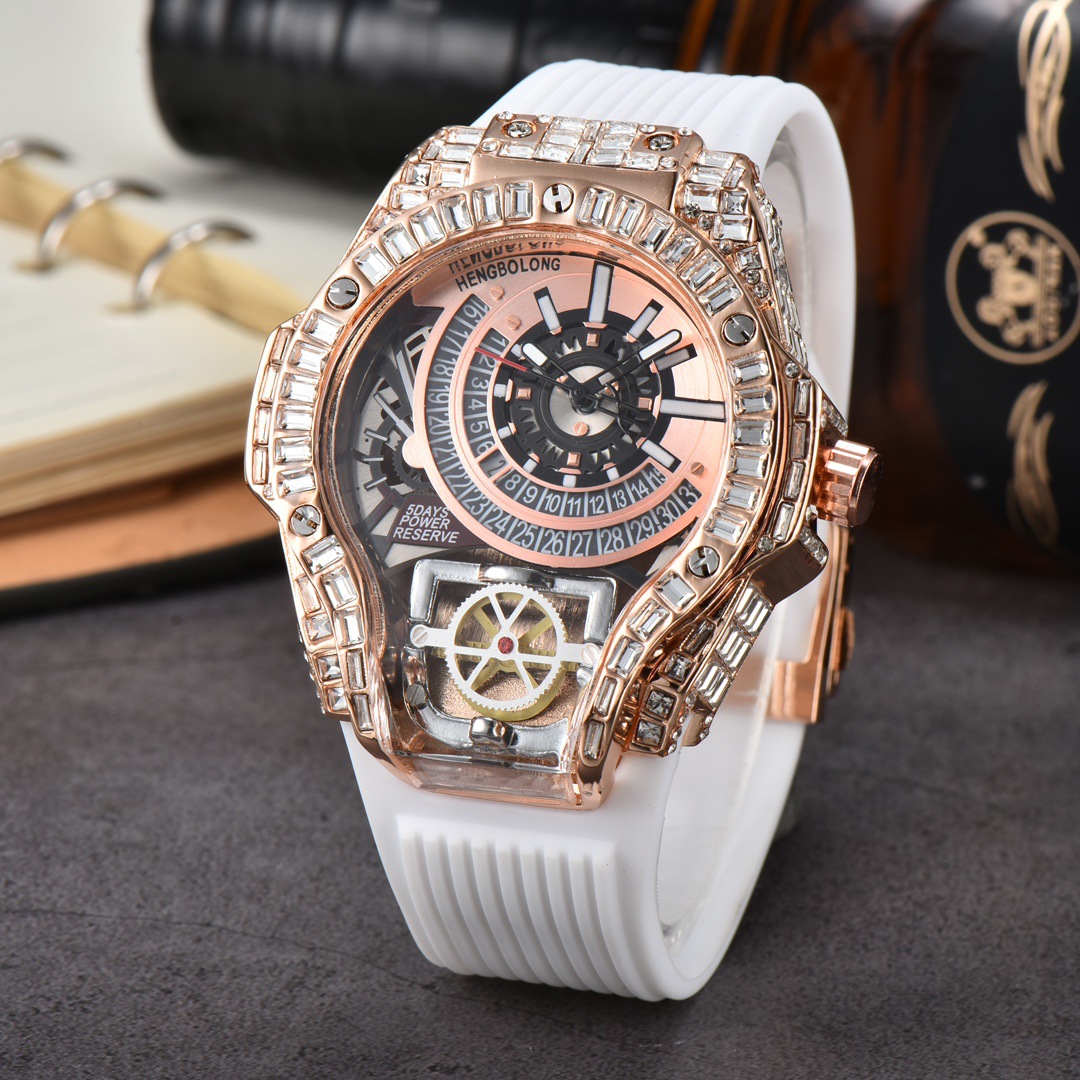 Full diamond Case Business Lux - Luxury Watch Rubber Strap ulasan dan harga