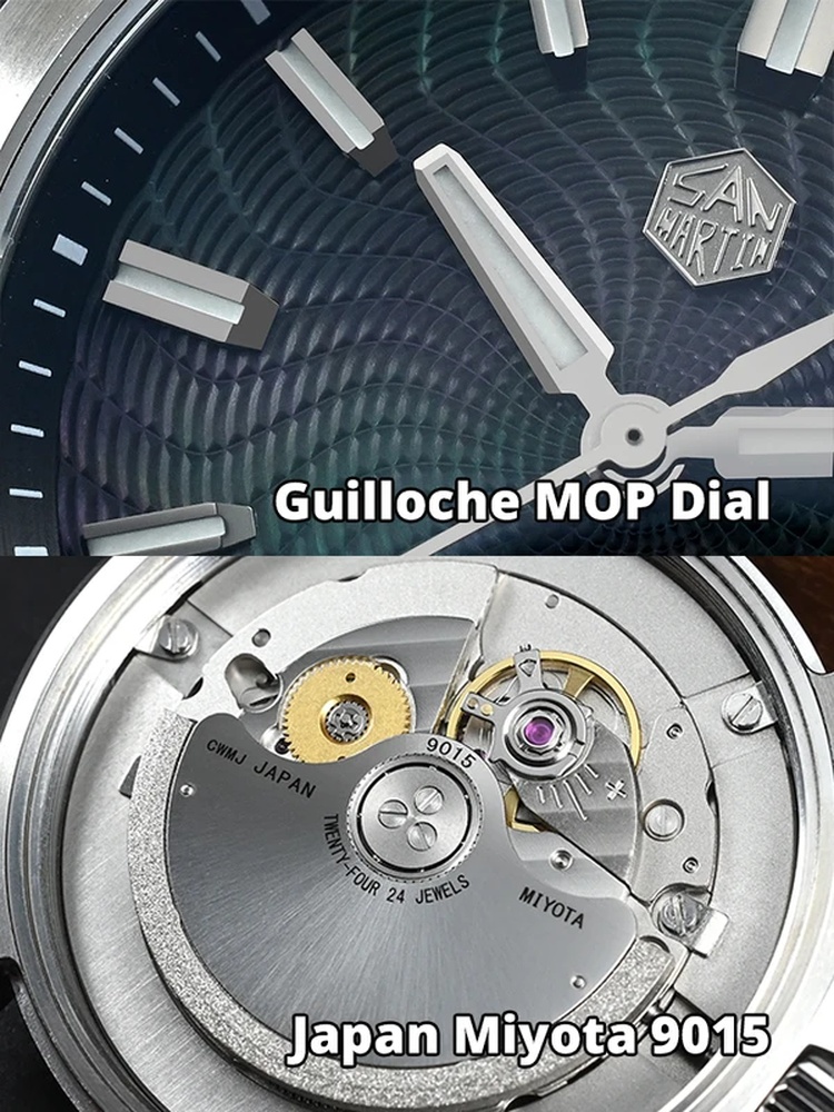 San Martin Official 39mm Guill - Guilloché Dial Watch ulasan dan harga