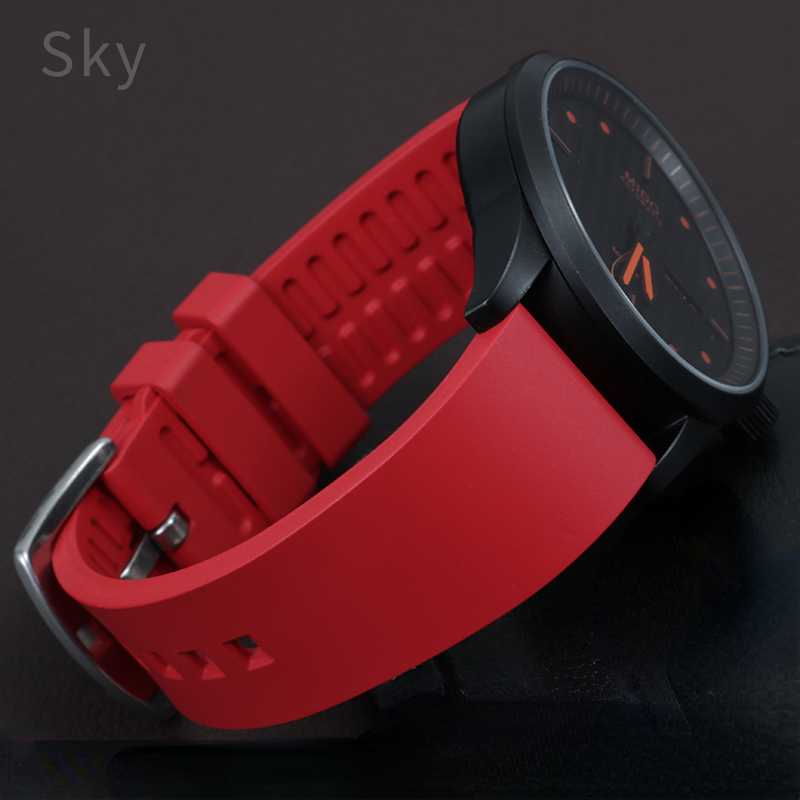 Male Silicone Watch Strap for  - Luxury Watch Rubber Strap ulasan dan harga