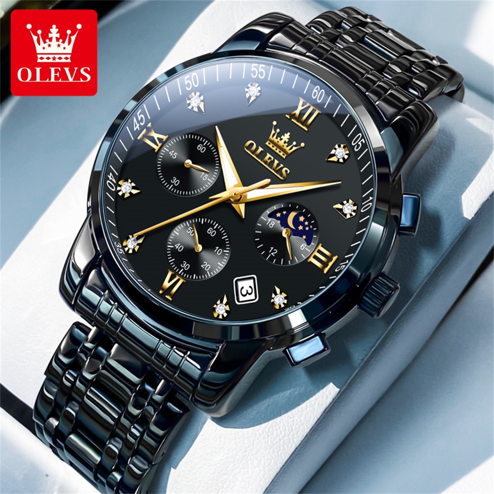 OLEVS Popular men's watches st - Luxury Watch Wallpaper ulasan dan harga