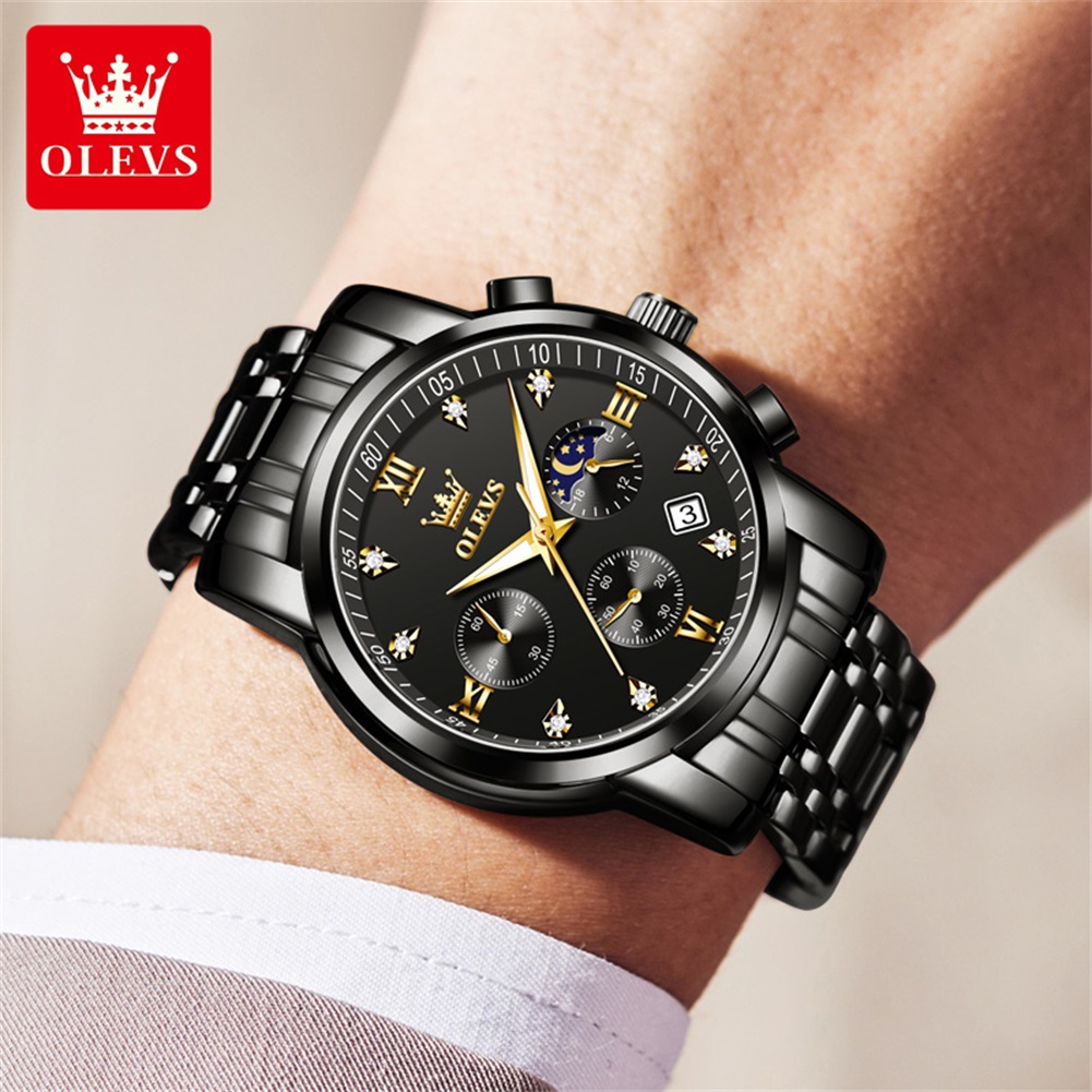 OLEVS Popular men's watches st - Luxury Watch Wallpaper ulasan dan harga