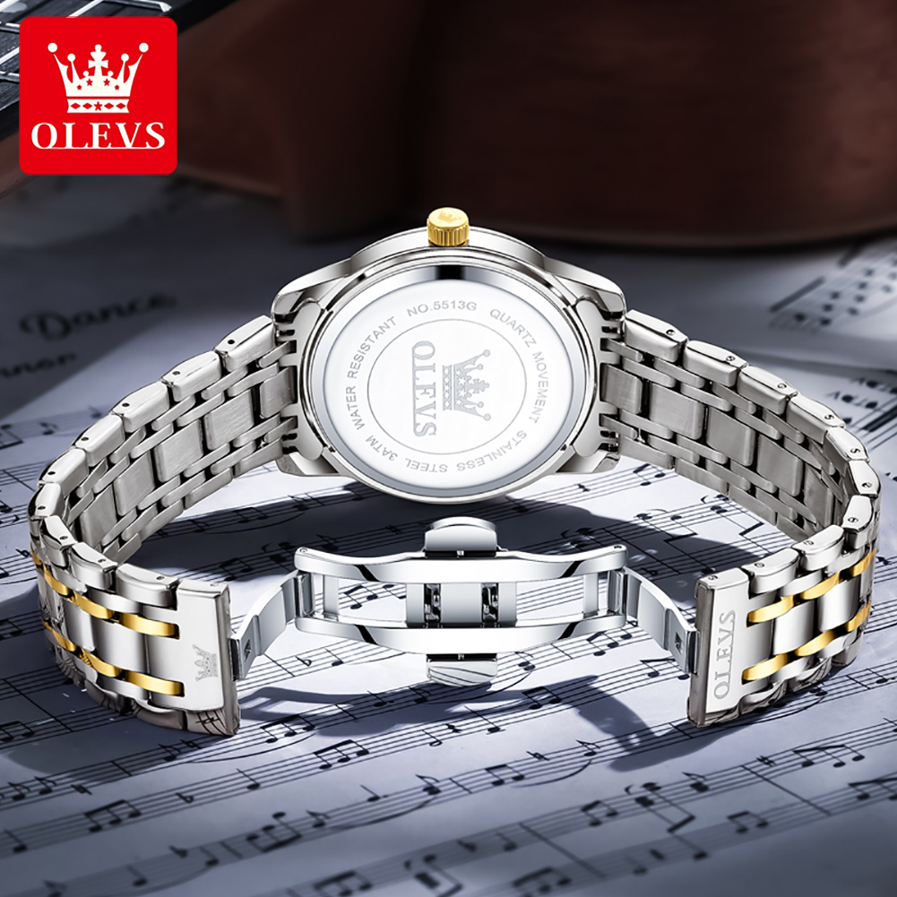 OLEVS Brand Fashion men's watc - Luxury Watch Green ulasan dan harga