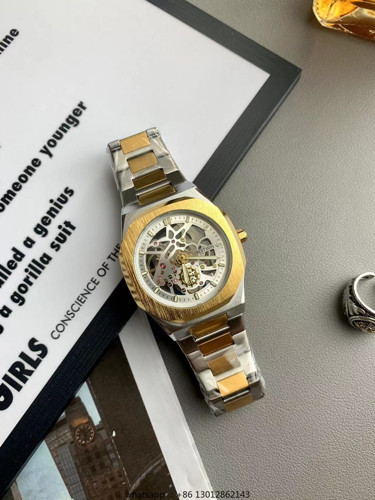 Steel strip waterproof persona - Luxury Watch Green ulasan dan harga