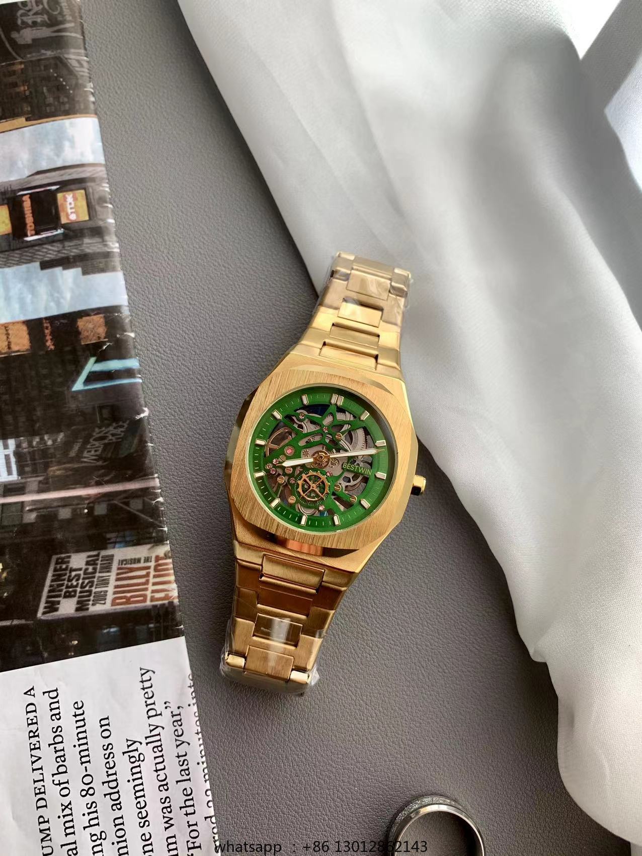 Steel strip waterproof persona - Luxury Watch Green ulasan dan harga