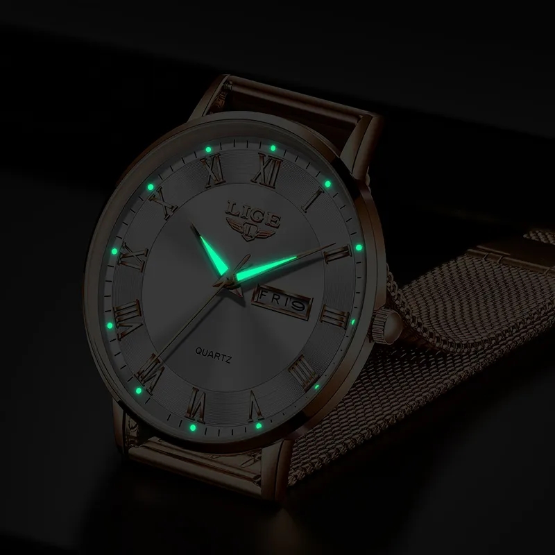 LIGE Fashion Women Watch Top B - Dress Watch Ultra Thin ulasan dan harga