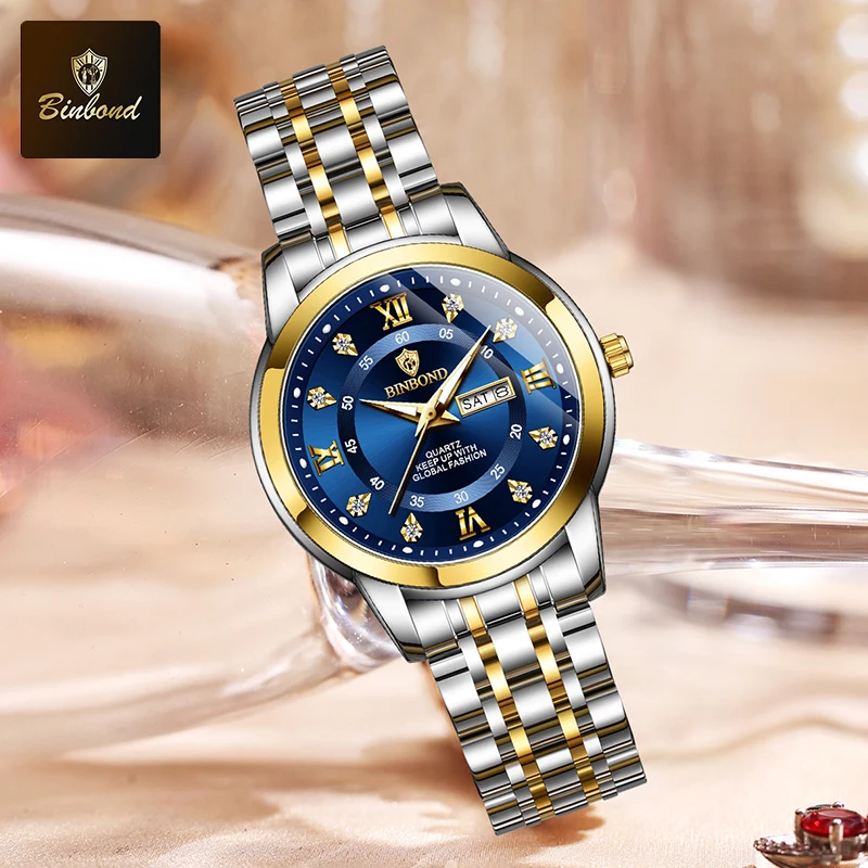 BINBOND B7169 Top Brand Luxury - Luxury Watch Green ulasan dan harga