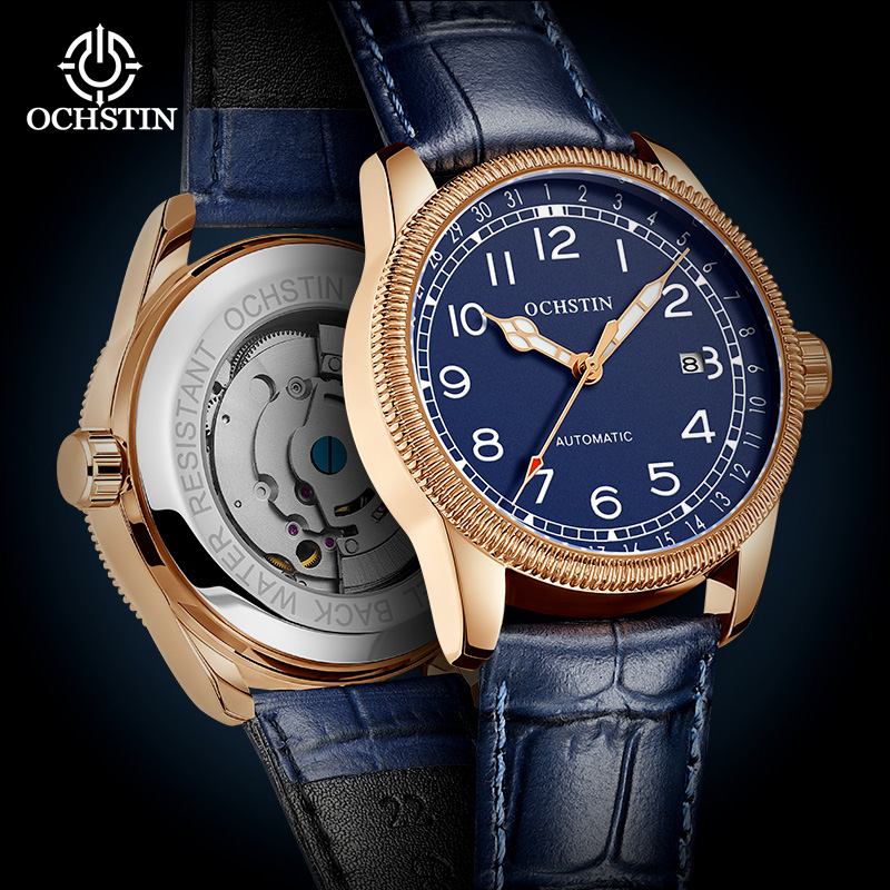 OCHSTIN Mens Business Watch Au - Guilloché Dial Watch ulasan dan harga