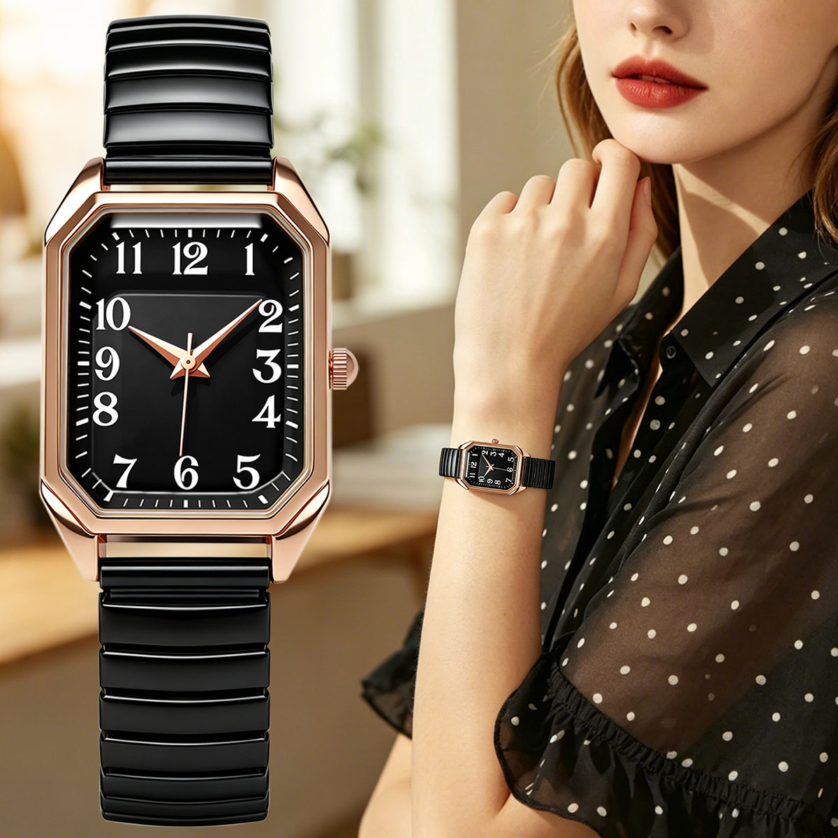 Women Octagonal Rectangle Quar - Luxury Watch Female ulasan dan harga