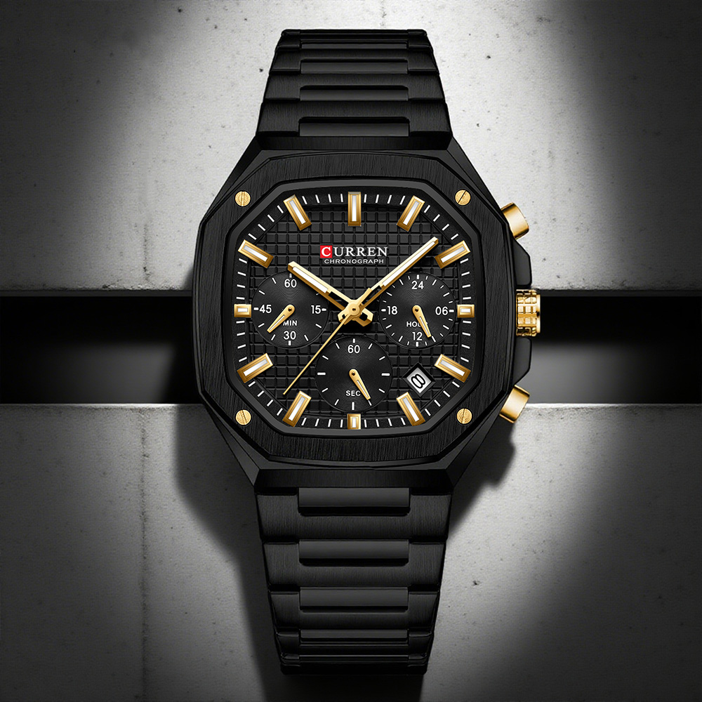 CURREN Luxury Square Chrono Wa - Luxury Watch Men ulasan dan harga