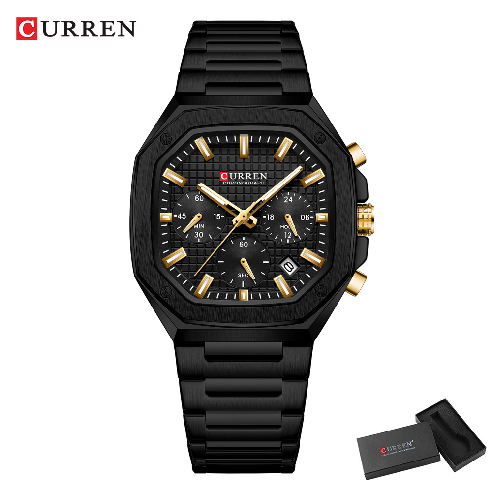 CURREN Luxury Square Chrono Wa - Luxury Watch Men ulasan dan harga