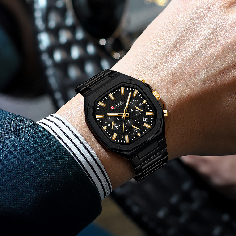CURREN Luxury Square Chrono Wa - Luxury Watch Men ulasan dan harga