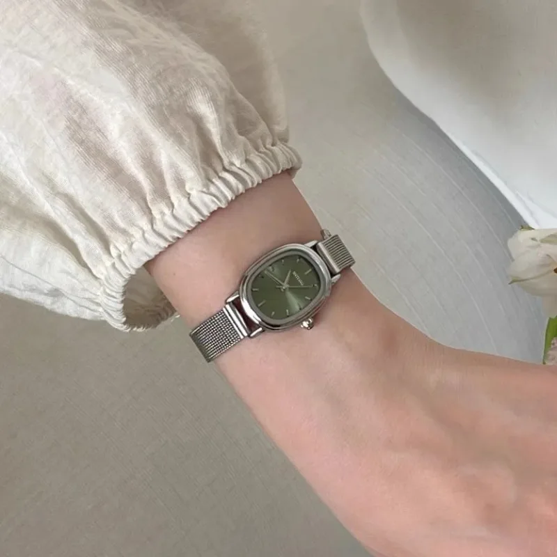Small Oval Dial Green Watch Si - Luxury Watch Green ulasan dan harga