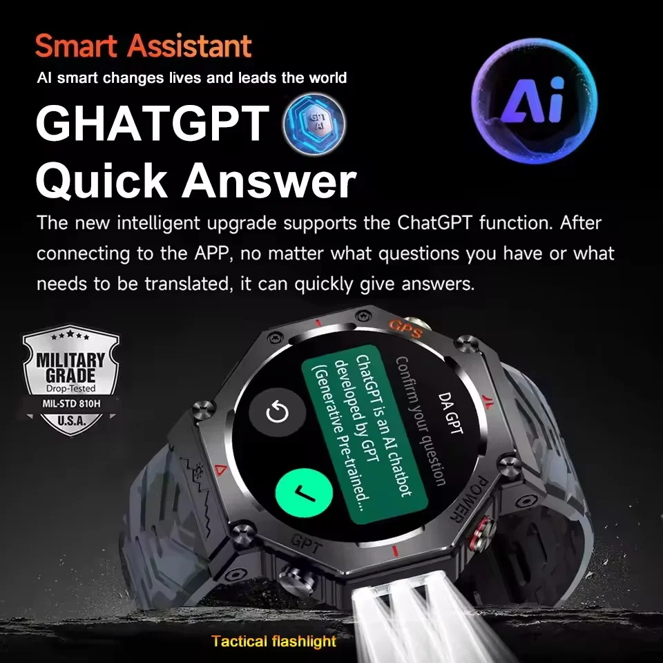 2026 New GPS Smart Watch Built - Gmt Dual Timezone Watch ulasan dan harga