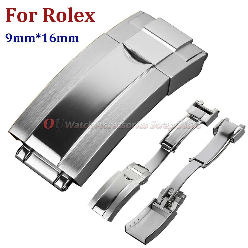 9mmx16mm Stainless Steel Deplo - Luxury Watch Green ulasan dan harga