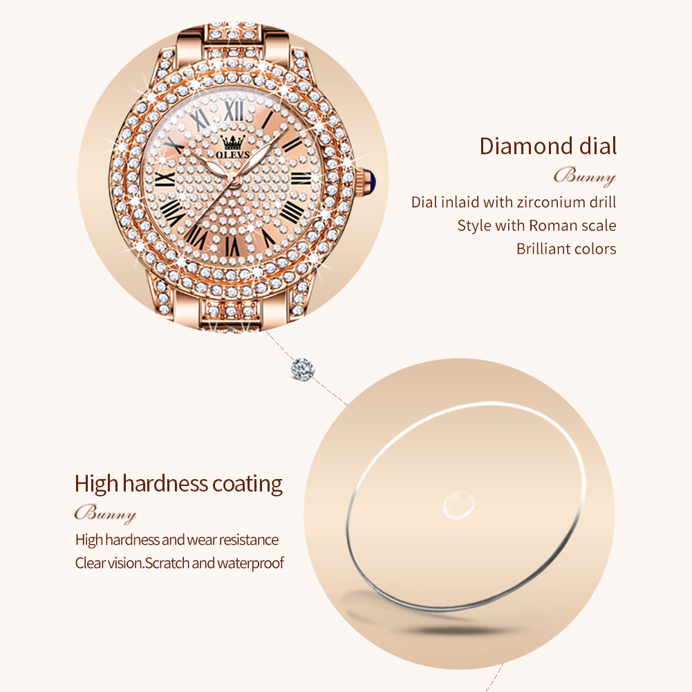 OLEVS 9943 Luxury All Diamond  - Luxury Watch Female ulasan dan harga
